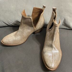 Metallic Ankle Boots